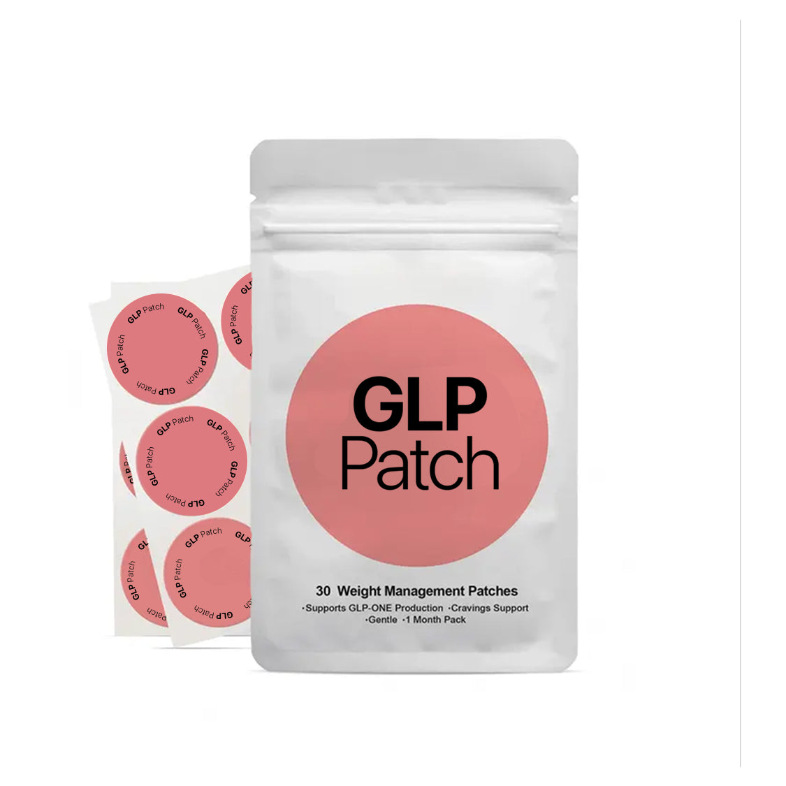 GLP-1 Patches with L Glutamine, Berberine, Chromium, Pomegranate and Cinnamon - 30 Count